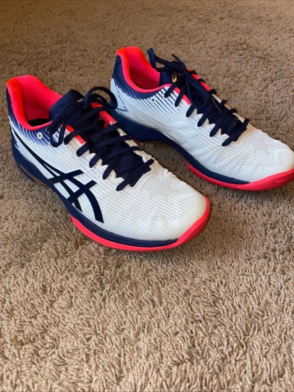 ASICS Solution Speed Shoes Pink Glow Women’s Size 8.5 Tennis Pickleball Athletic